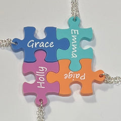 Jigsaw name necklace
