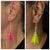 Neon tree earrings