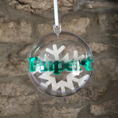 Snowflake globe (personalised)