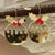 Christmas pudding earrings