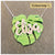 Monstera Leaf Name Necklace