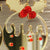 Christmas pudding earrings